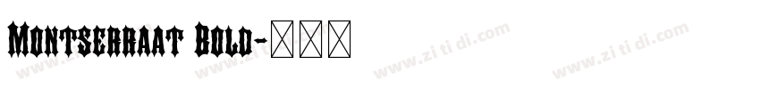 Montserraat Bold字体转换 Montserraat Bold字体转换